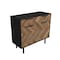 Manhattan Comfort Liam Sideboard in Black and Brown Wood SB-311AMC248 - alternate 8